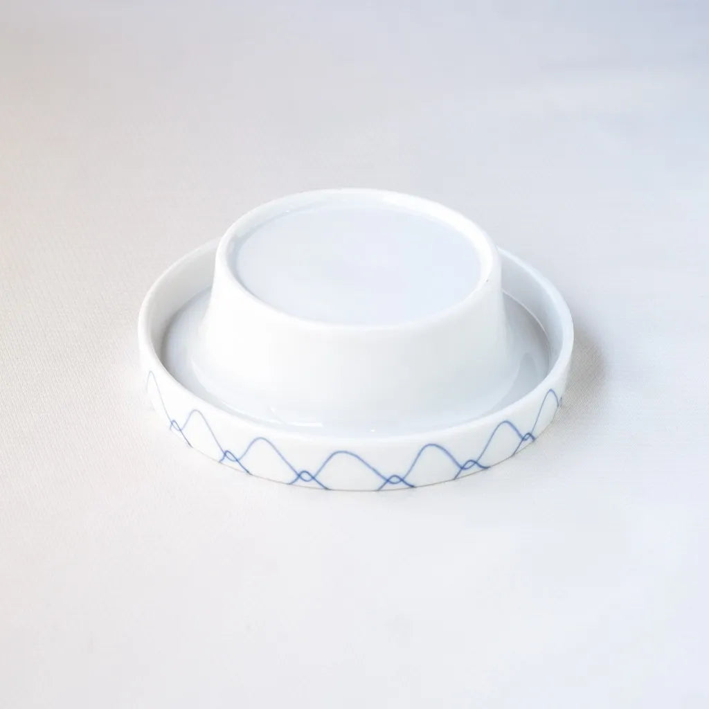 Mino ware(?) | Mesh pattern | White porcelain | Indigo | Blue and white porcelain | Pendant light