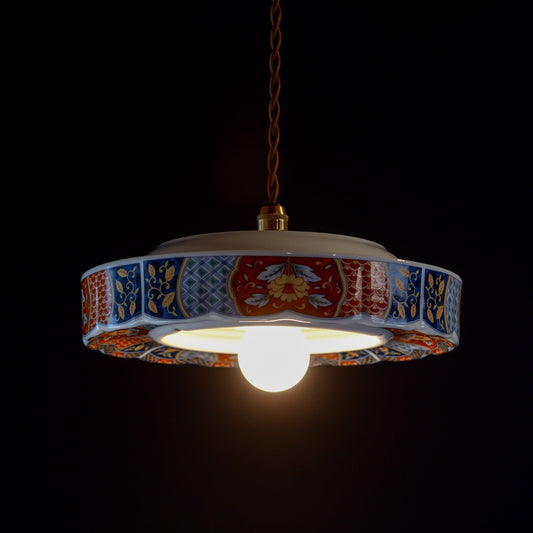 美濃焼｜陶峰｜多彩吉祥文様｜ペンダントライト