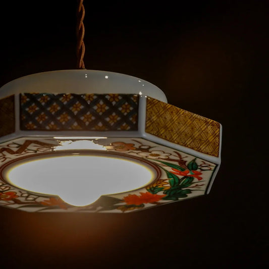 九谷焼｜角福｜七宝紋｜ペンダントライト