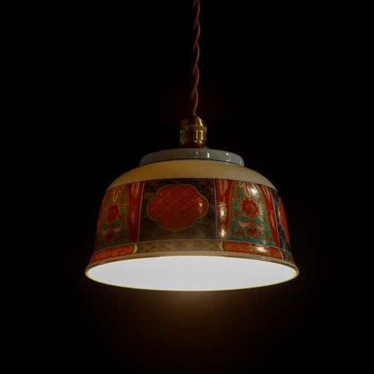 有田焼｜和光園｜フタ付き茶椀｜ペンダントライト