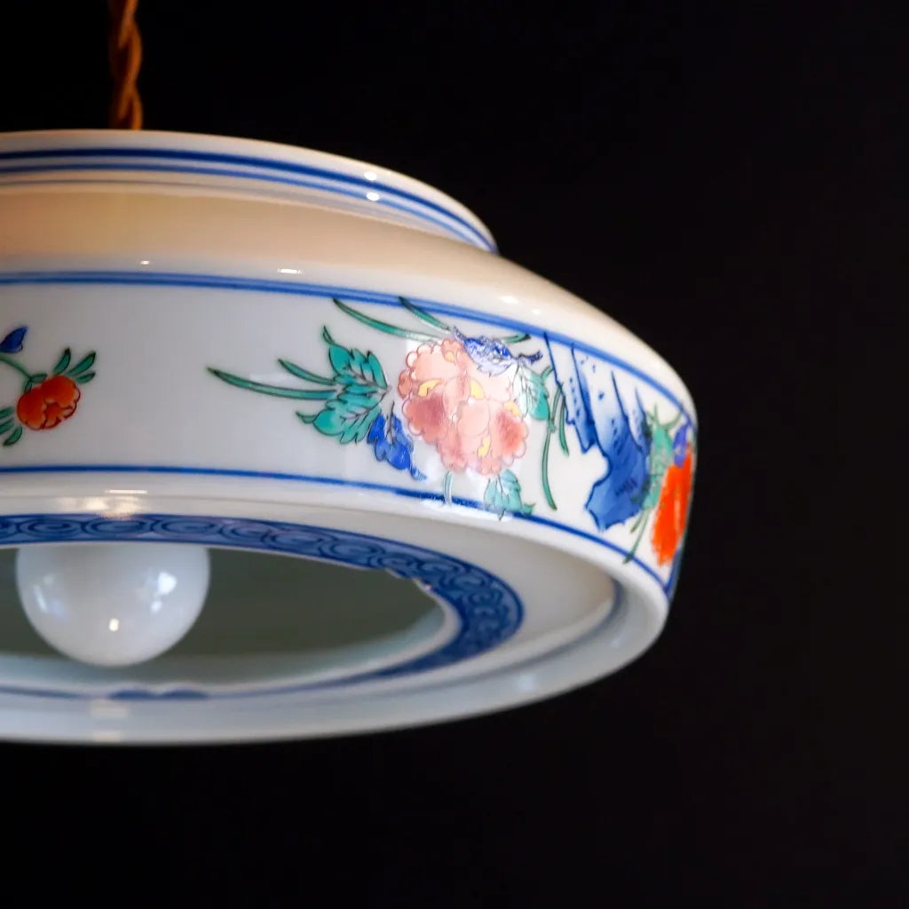 有田焼｜龍峰｜錦花絵｜ペンダントライト