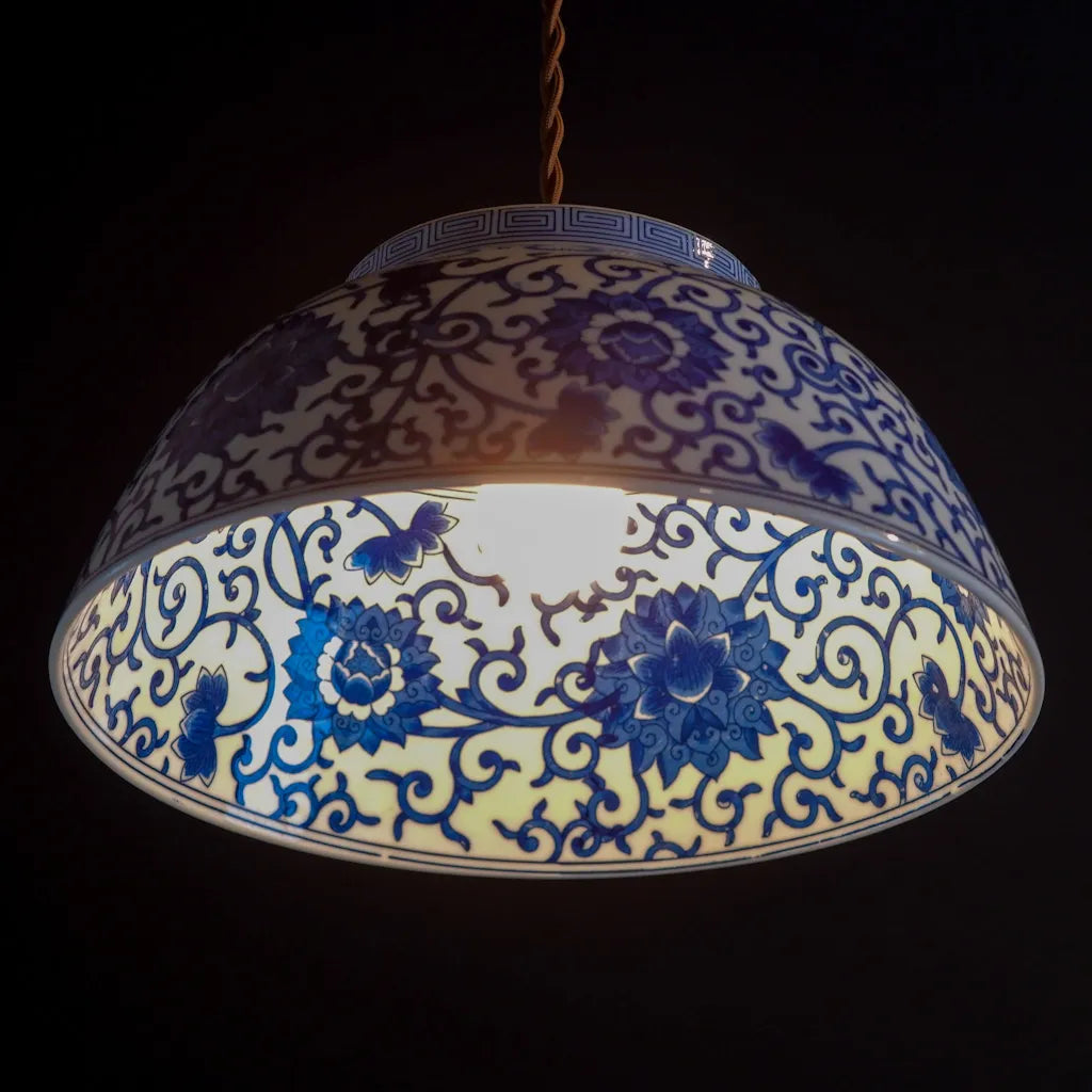 大明嘉靖年製｜花唐草｜ペンダントライト