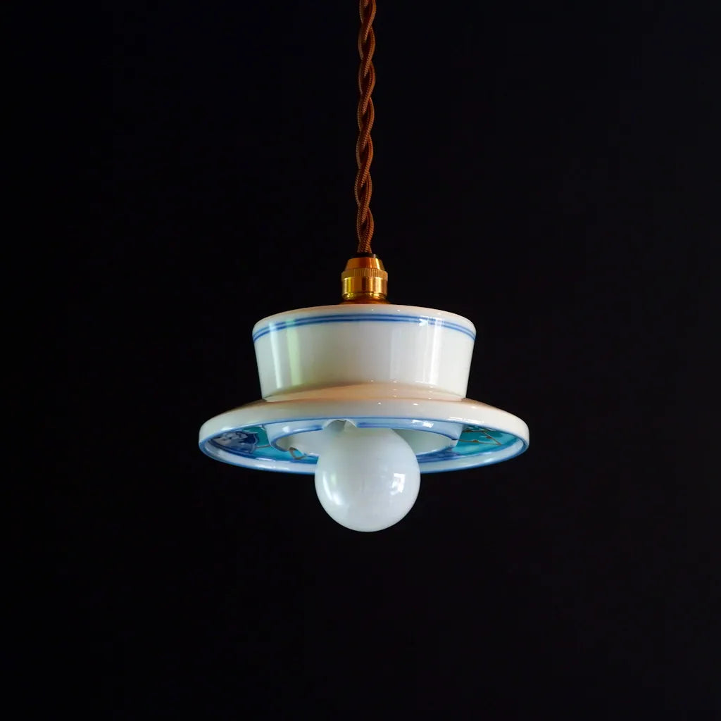 Arita ware | Golden green landscape | Pendant light