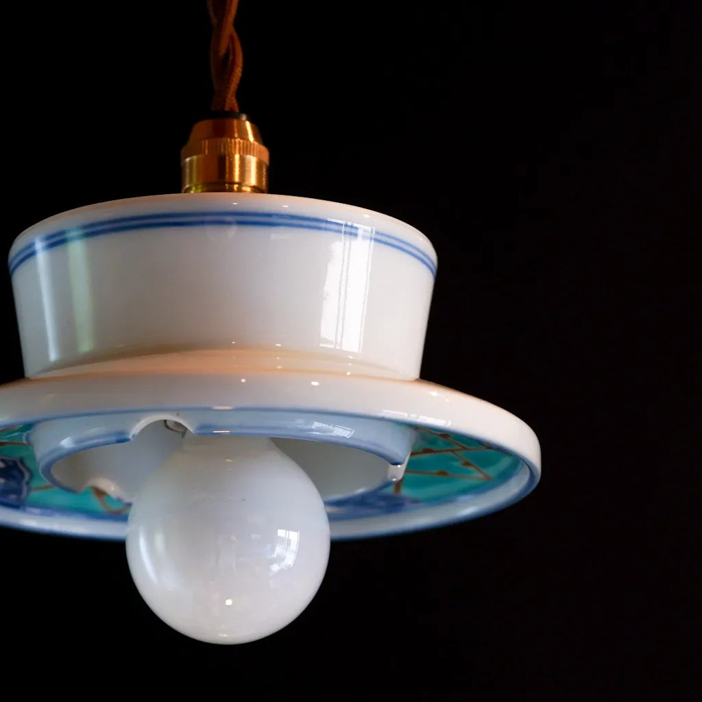 Arita ware | Golden green landscape | Pendant light