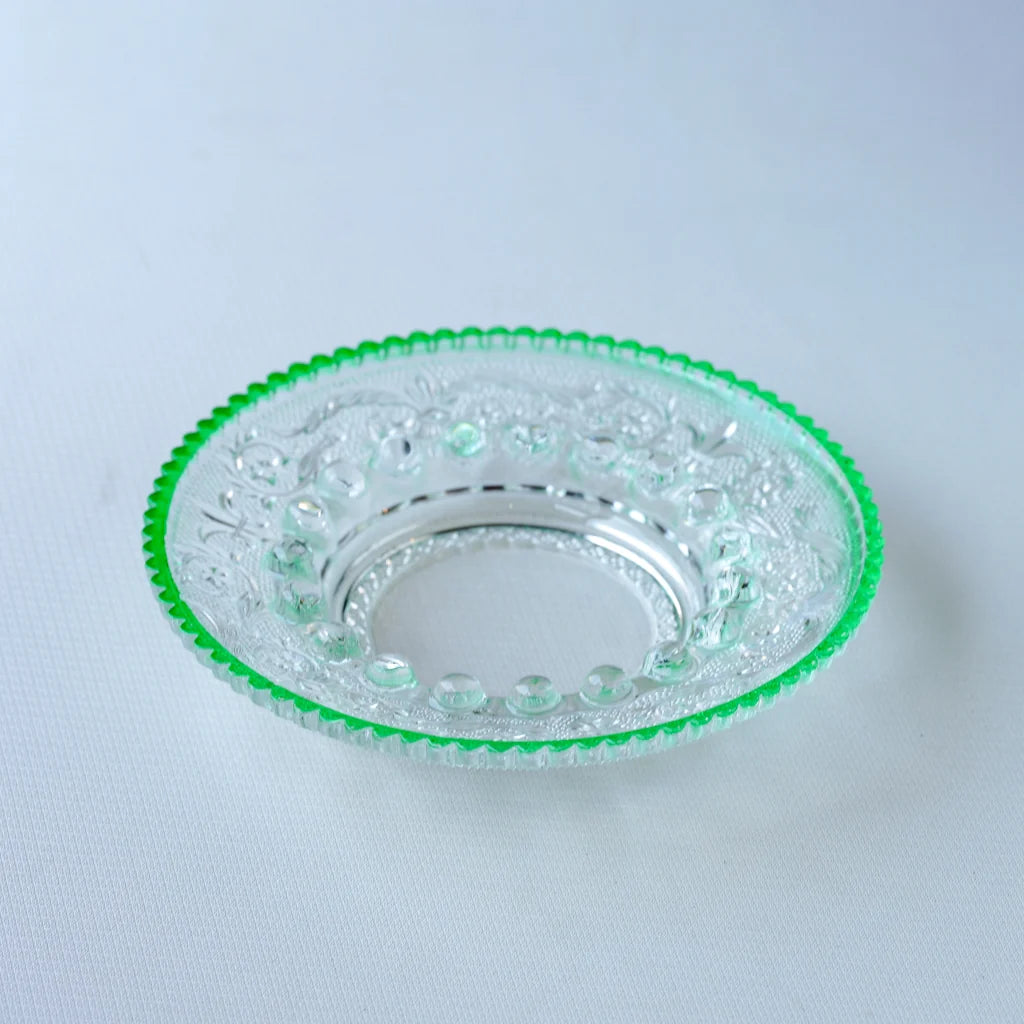 HASEGAWA GLASS｜エリザベス｜ガラス灰皿｜グリーン｜ペンダントライト150