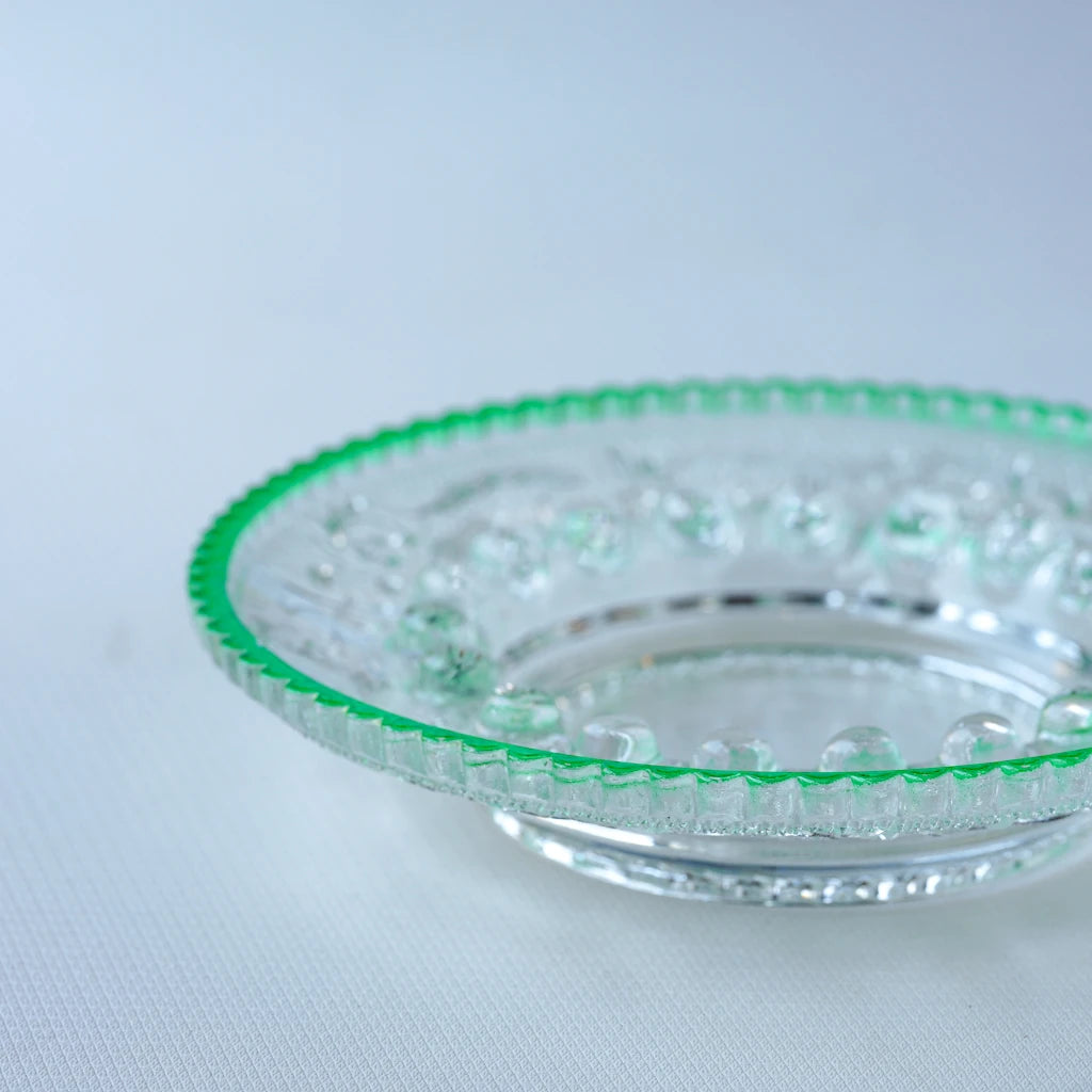 HASEGAWA GLASS｜エリザベス｜ガラス灰皿｜グリーン｜ペンダントライト150