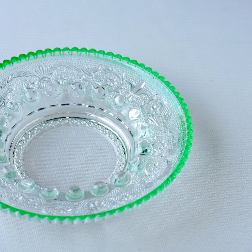 HASEGAWA GLASS｜エリザベス｜ガラス灰皿｜グリーン｜ペンダントライト150
