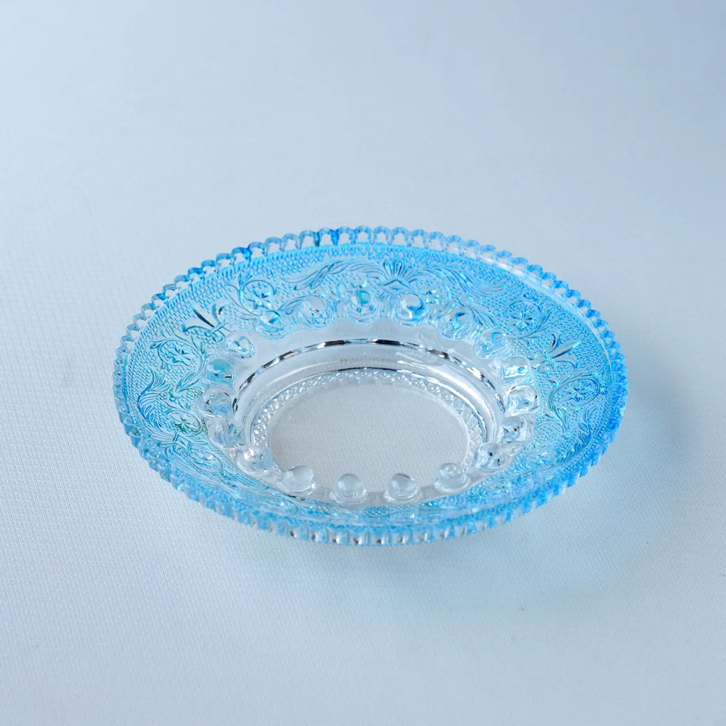 HASEGAWA GLASS｜エリザベス｜ガラス灰皿｜ブルー｜ペンダントライト150