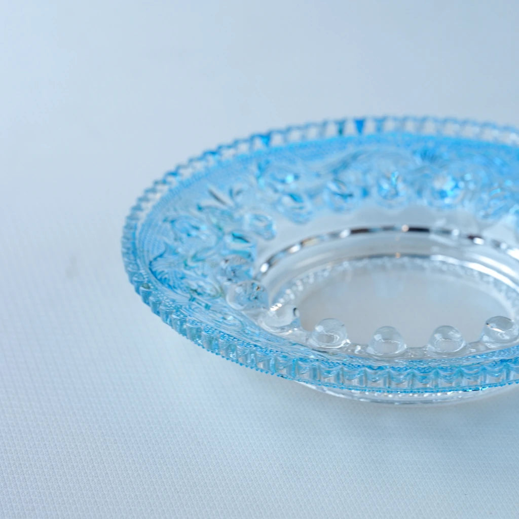 HASEGAWA GLASS｜エリザベス｜ガラス灰皿｜ブルー｜ペンダントライト150