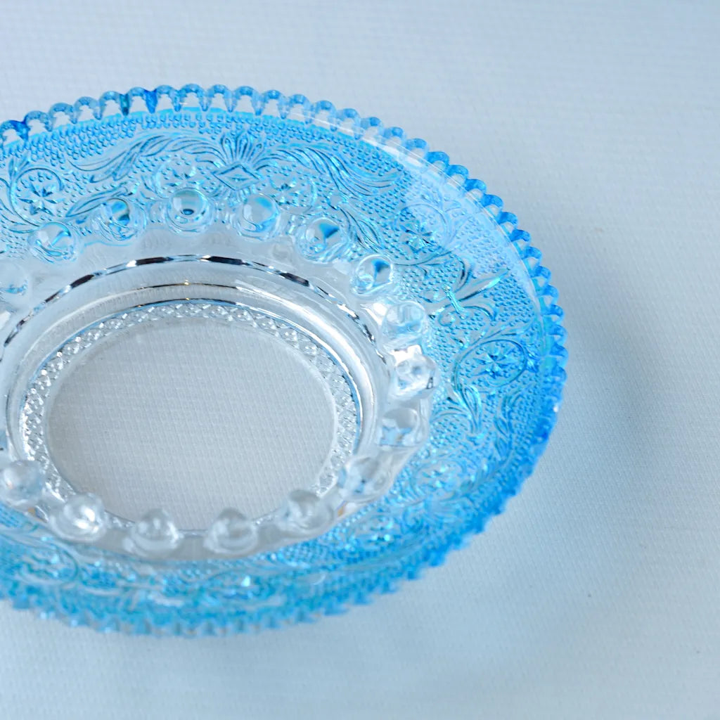 HASEGAWA GLASS｜エリザベス｜ガラス灰皿｜ブルー｜ペンダントライト150