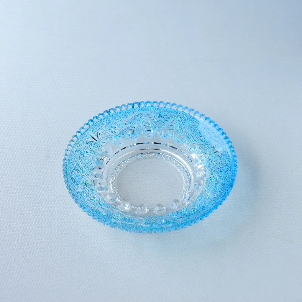 HASEGAWA GLASS｜エリザベス｜ガラス灰皿｜ブルー｜ペンダントライト150