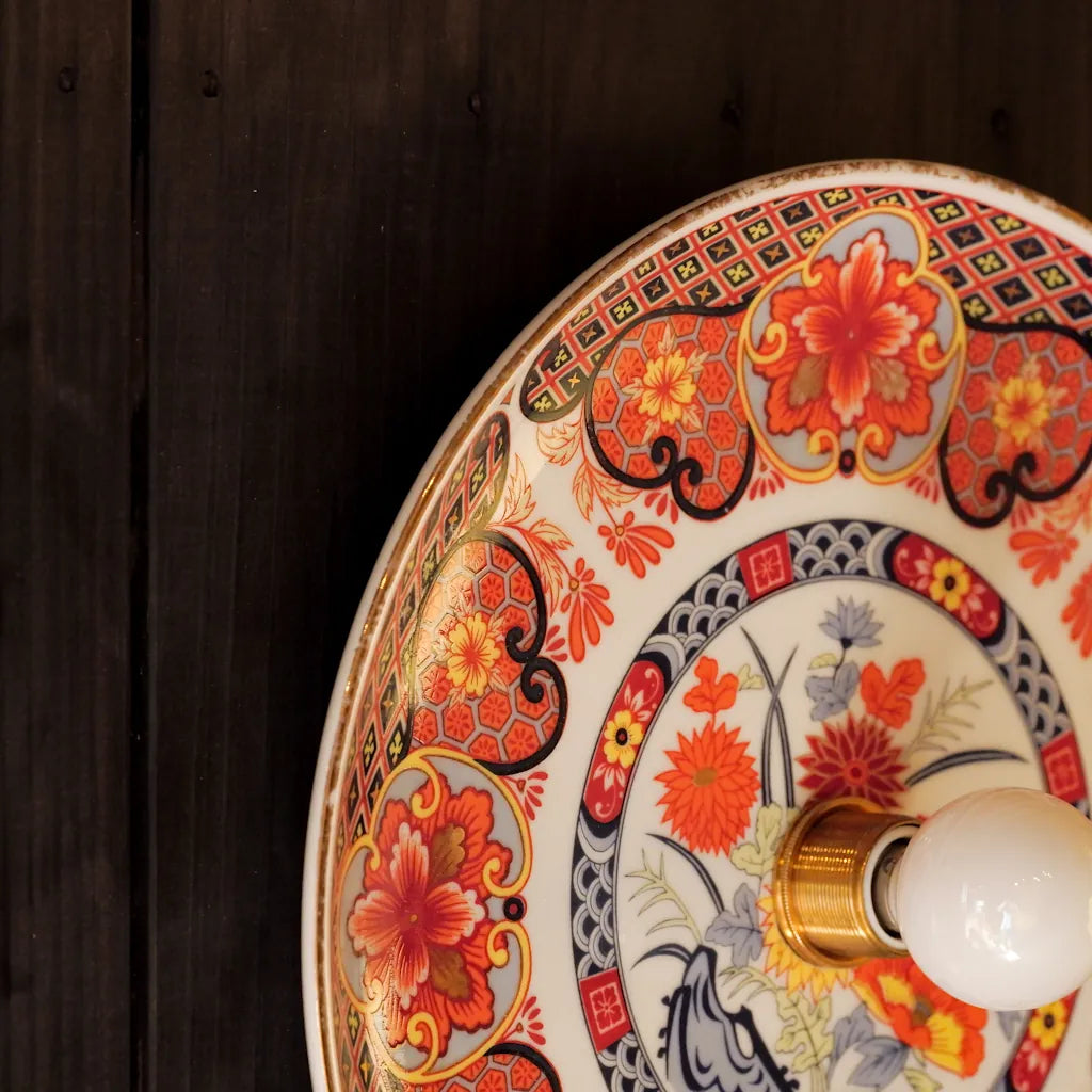 有田焼｜水山｜金彩｜錦絵｜ブラケットライト