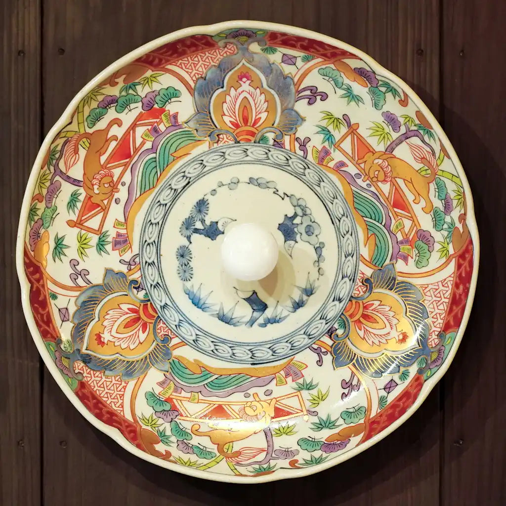 美濃焼｜龍峰｜獅子金彩｜ブラケットライト