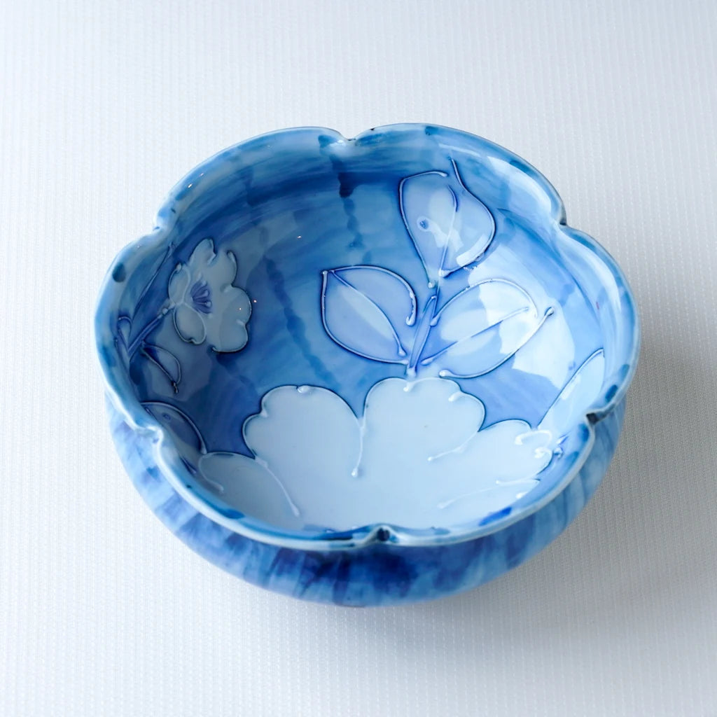 美濃焼｜水峰｜草花｜菓子鉢｜ペンダントライト