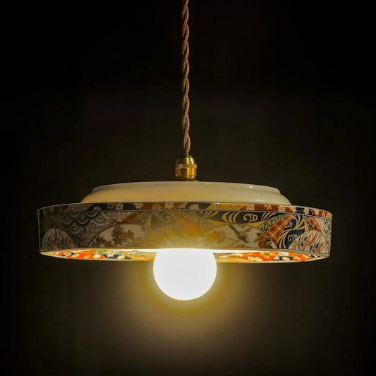 美濃焼｜松峰｜友禅古伊万里｜ペンダントライト