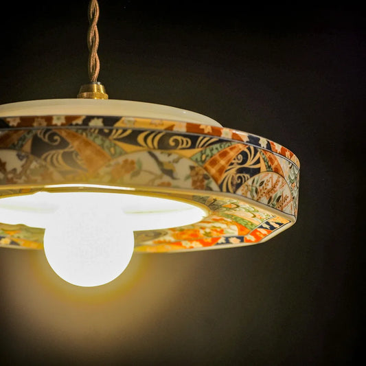 美濃焼｜松峰｜友禅古伊万里｜ペンダントライト