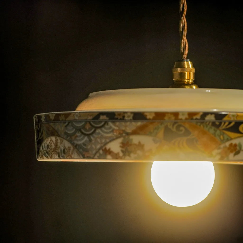 美濃焼｜松峰｜友禅古伊万里｜ペンダントライト