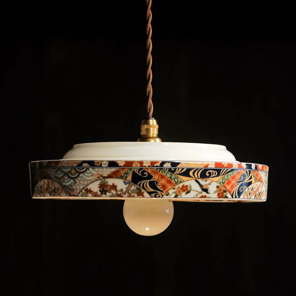美濃焼｜松峰｜友禅古伊万里｜ペンダントライト