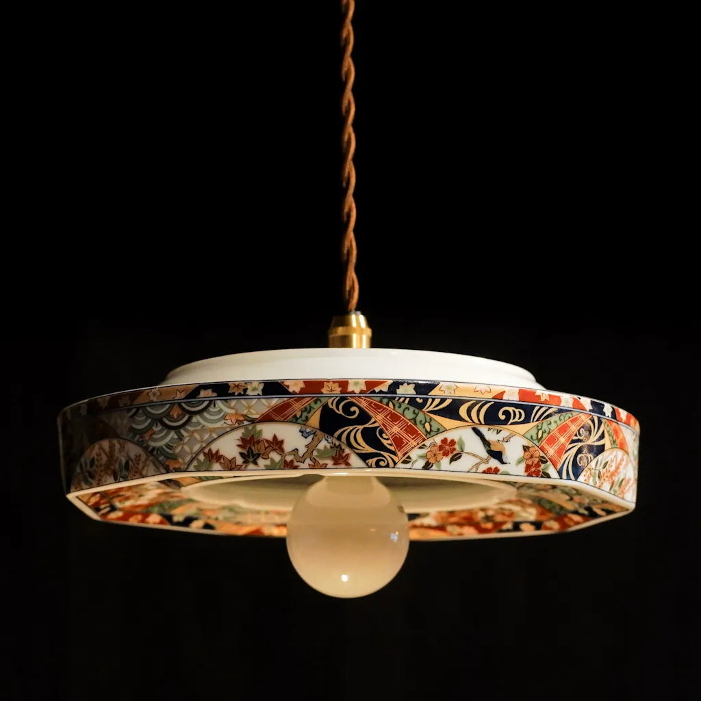 美濃焼｜松峰｜友禅古伊万里｜ペンダントライト