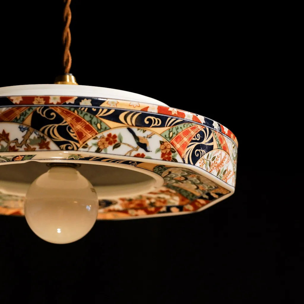 美濃焼｜松峰｜友禅古伊万里｜ペンダントライト