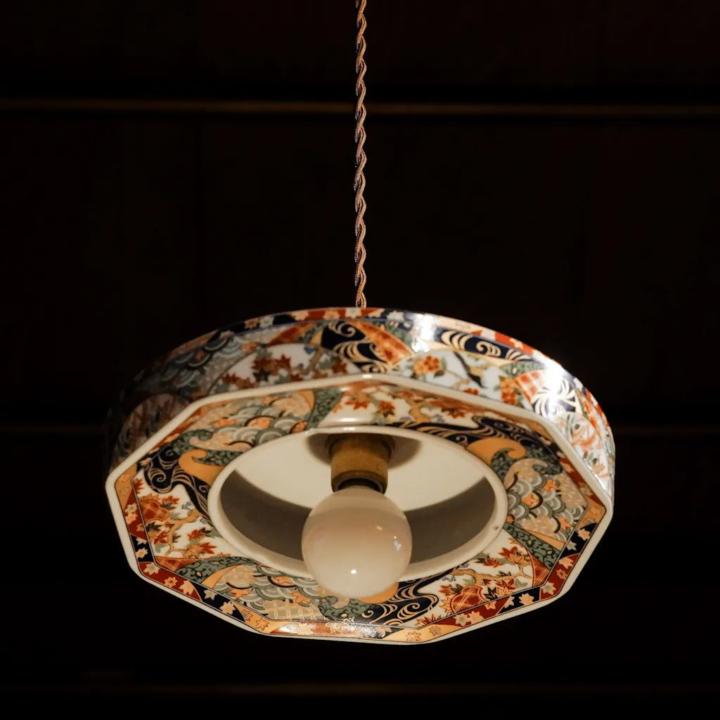 美濃焼｜松峰｜友禅古伊万里｜ペンダントライト