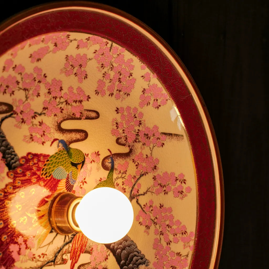 九谷焼｜明陶｜桜孔雀｜ブラケットライト