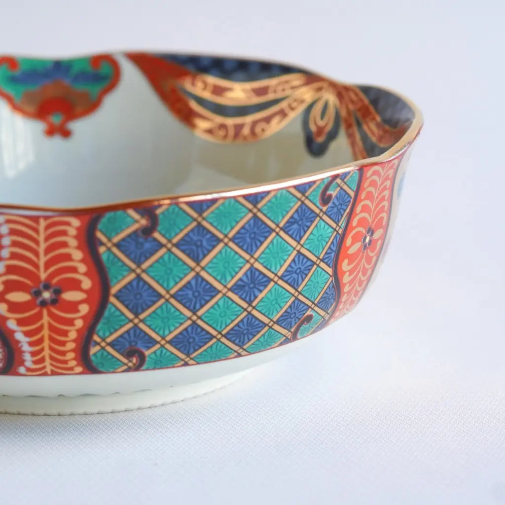 Arita ware | Blue and blue | Gold decoration | Serving bowl | Pendant light