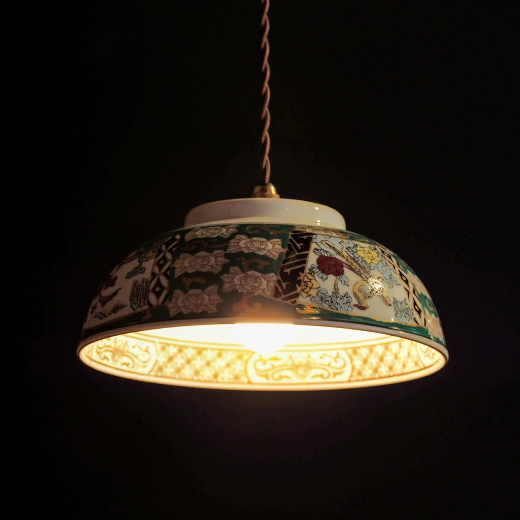 有田焼｜GOLD IMARI｜花鳥図｜ペンダントライト
