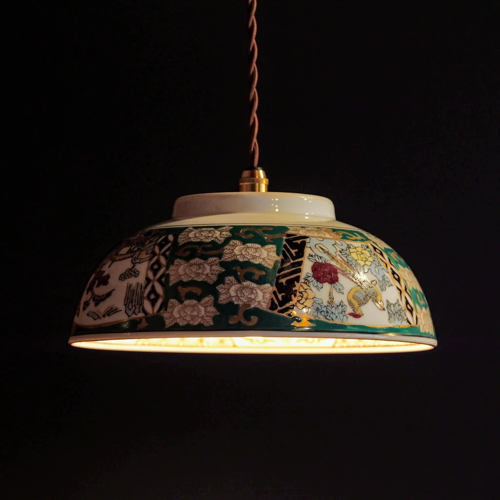 有田焼｜GOLD IMARI｜花鳥図｜ペンダントライト