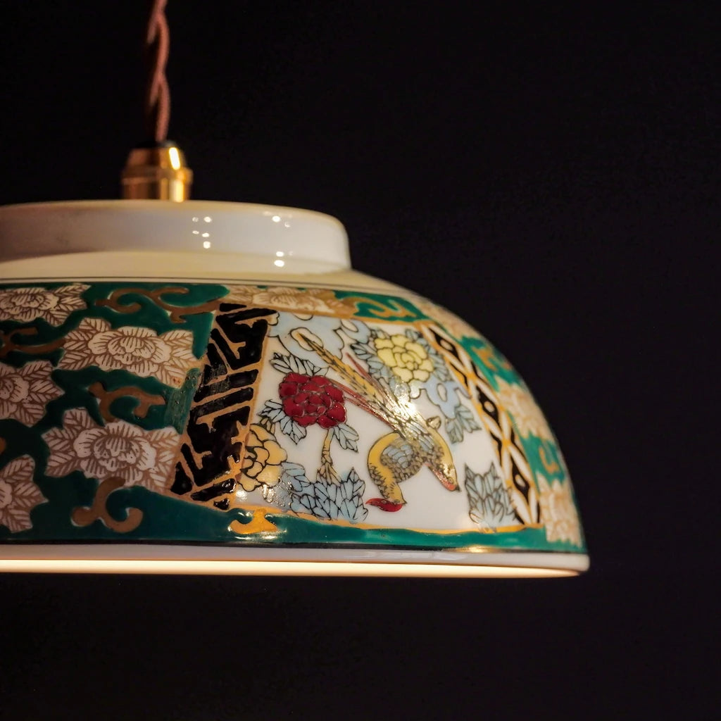 有田焼｜GOLD IMARI｜花鳥図｜ペンダントライト
