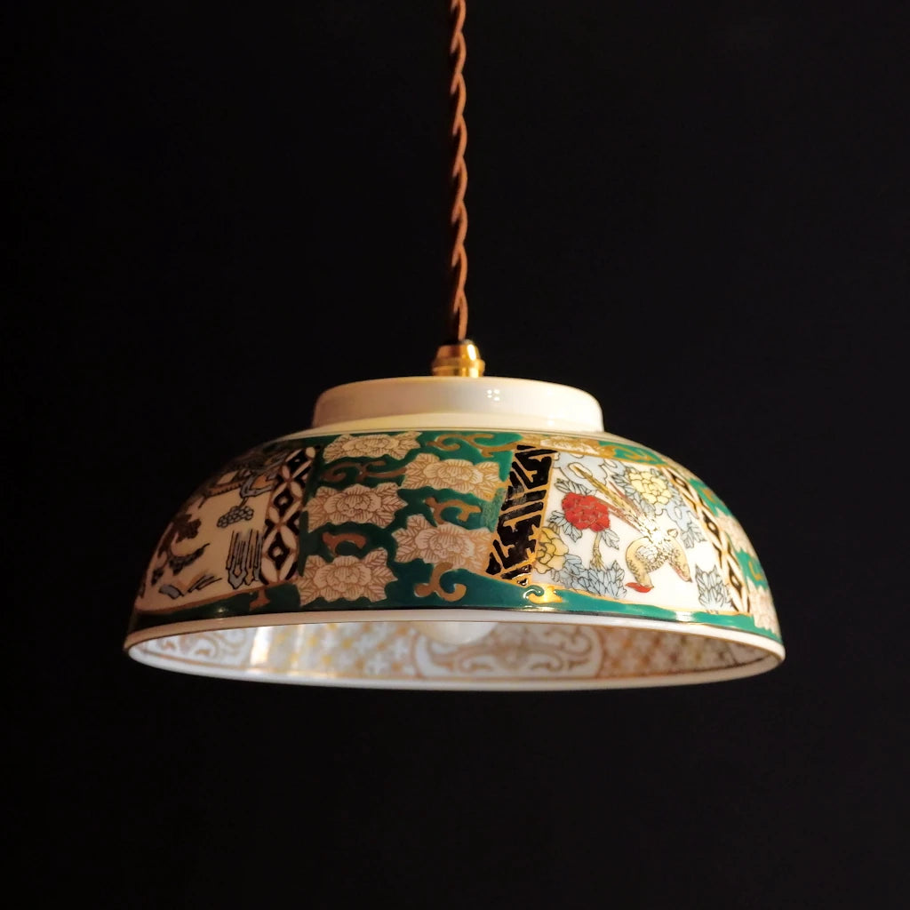 有田焼｜GOLD IMARI｜花鳥図｜ペンダントライト