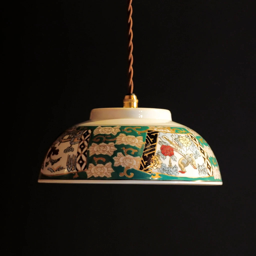 有田焼｜GOLD IMARI｜花鳥図｜ペンダントライト