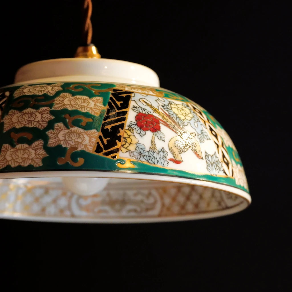 有田焼｜GOLD IMARI｜花鳥図｜ペンダントライト