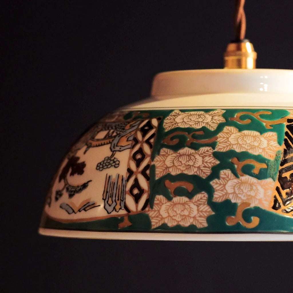 有田焼｜GOLD IMARI｜花鳥図｜ペンダントライト