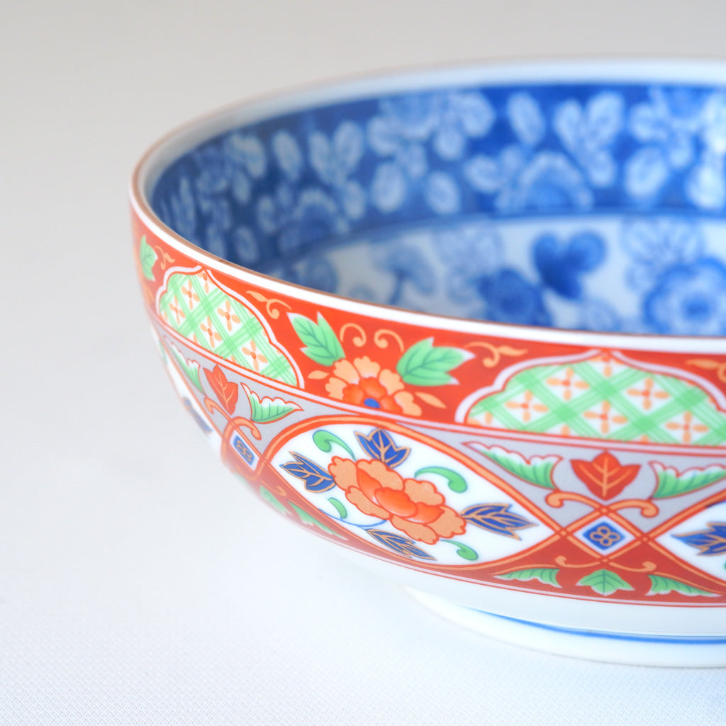 有田焼｜金彩・赤絵｜牡丹｜ペンダントライト