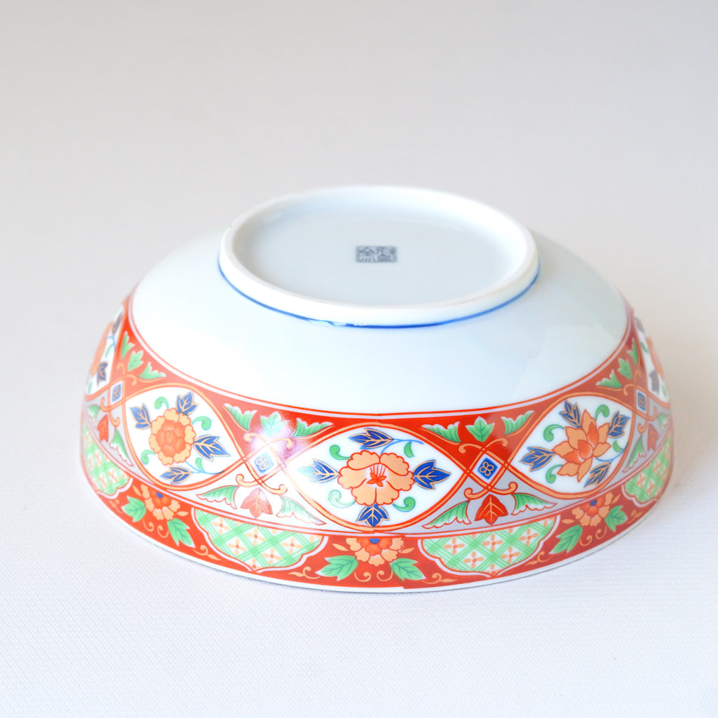 有田焼｜金彩・赤絵｜牡丹｜ペンダントライト