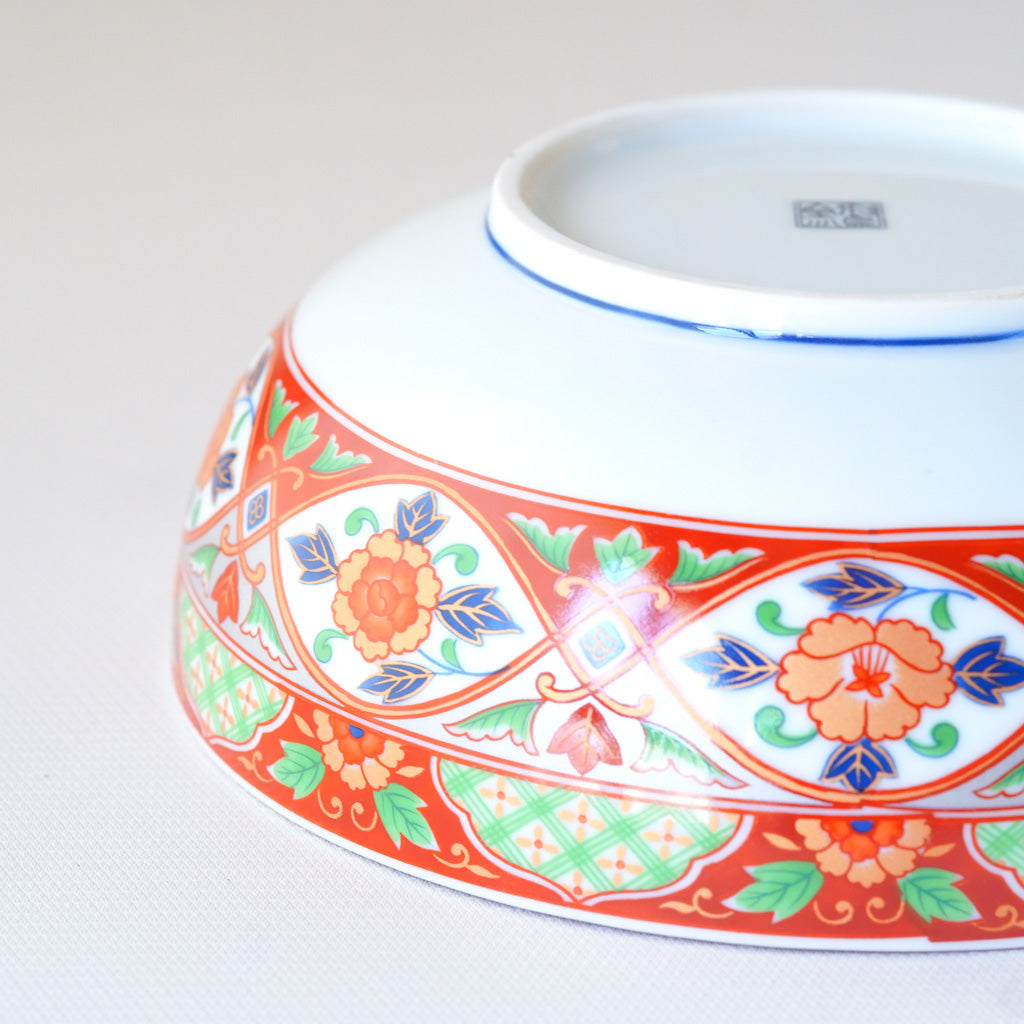 有田焼｜金彩・赤絵｜牡丹｜ペンダントライト