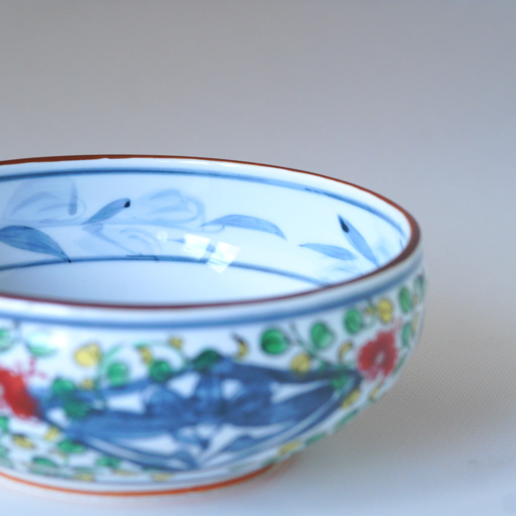 美濃焼｜日峰｜染錦京唐草｜小鉢｜ペンダントライト