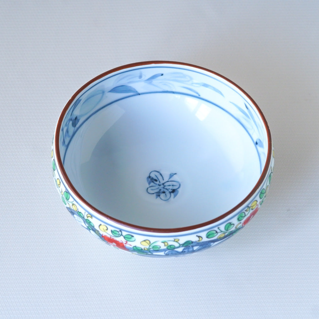 美濃焼｜日峰｜染錦京唐草｜小鉢｜ペンダントライト