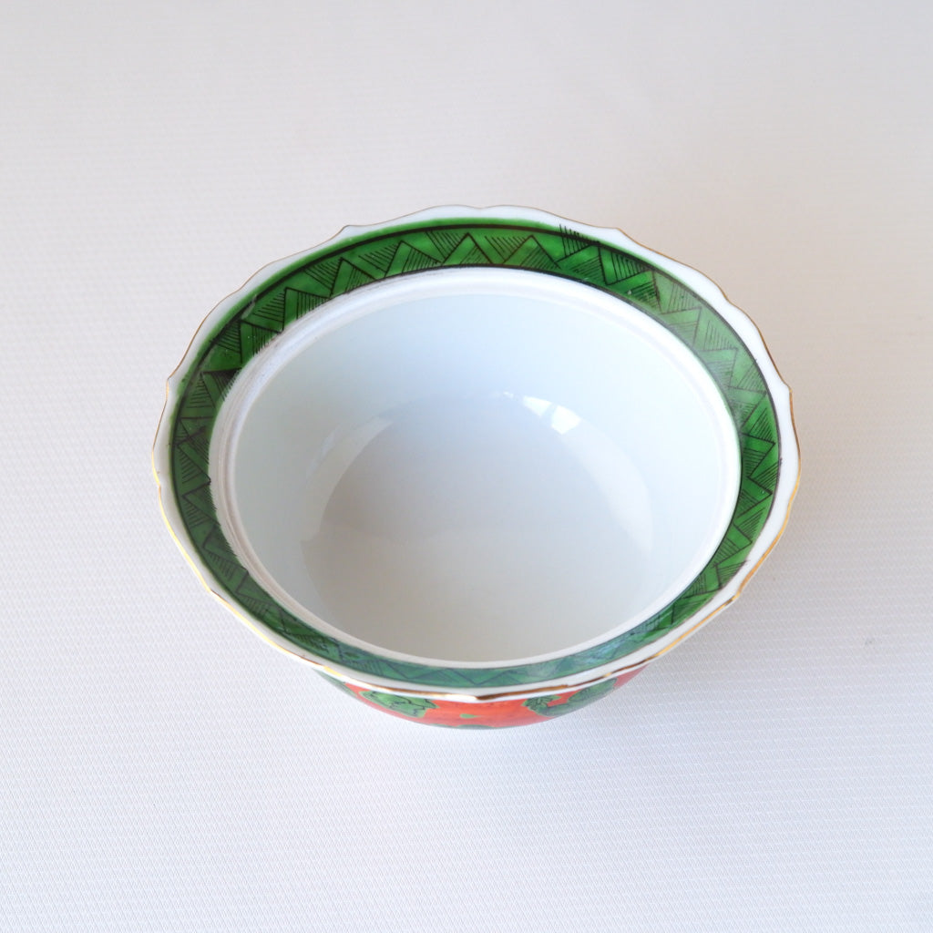 【早期購入】九谷焼｜木米｜ふた付き椀｜ペンダントライト