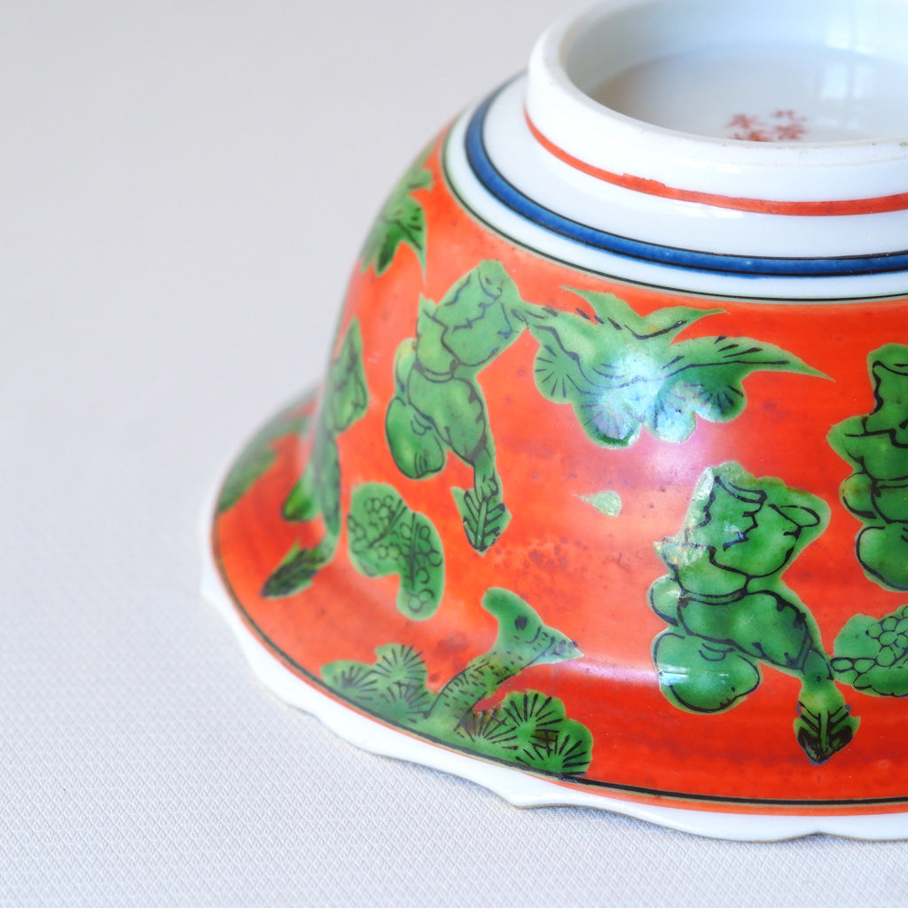 【早期購入】九谷焼｜木米｜ふた付き椀｜ペンダントライト