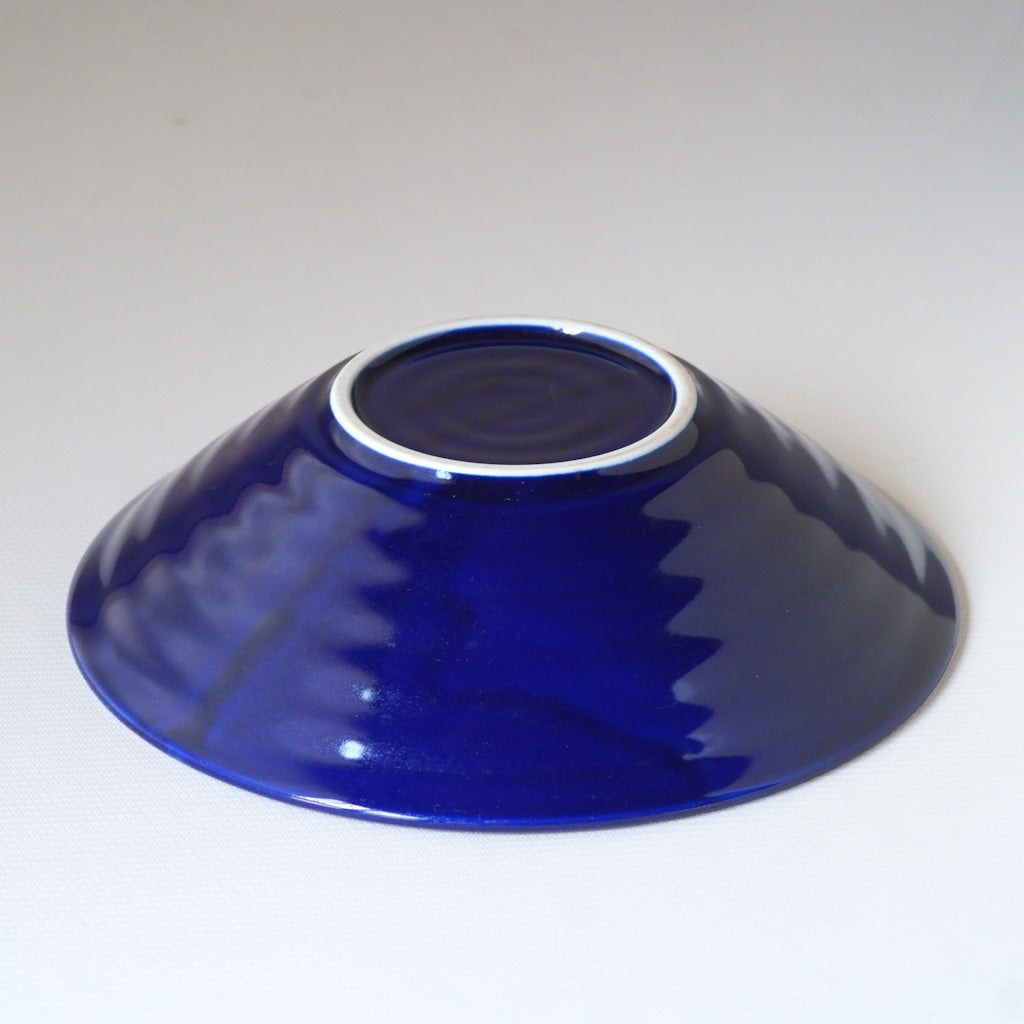 作地未詳｜藍釉薬｜黒刷毛引き｜ペンダントライト