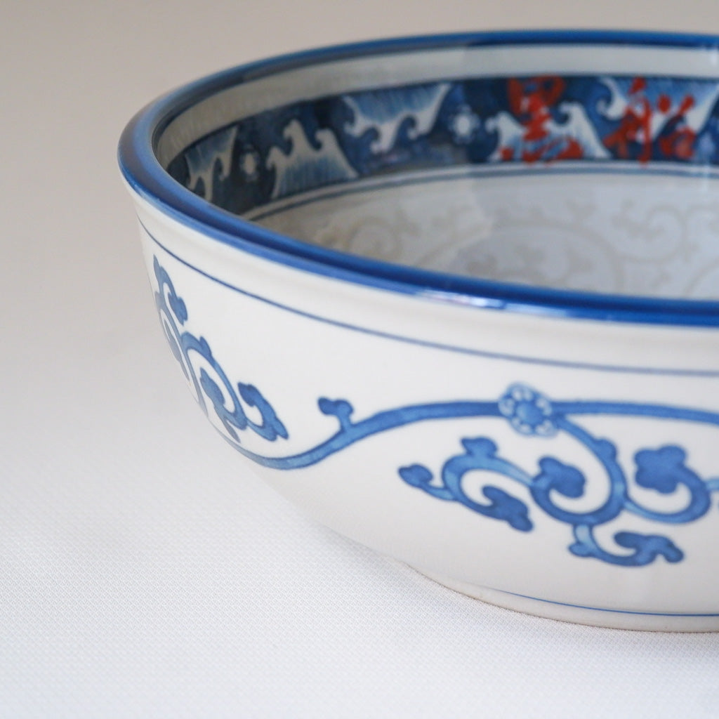 美濃焼｜昭和製陶｜波唐草｜鉢｜ペンダントライト