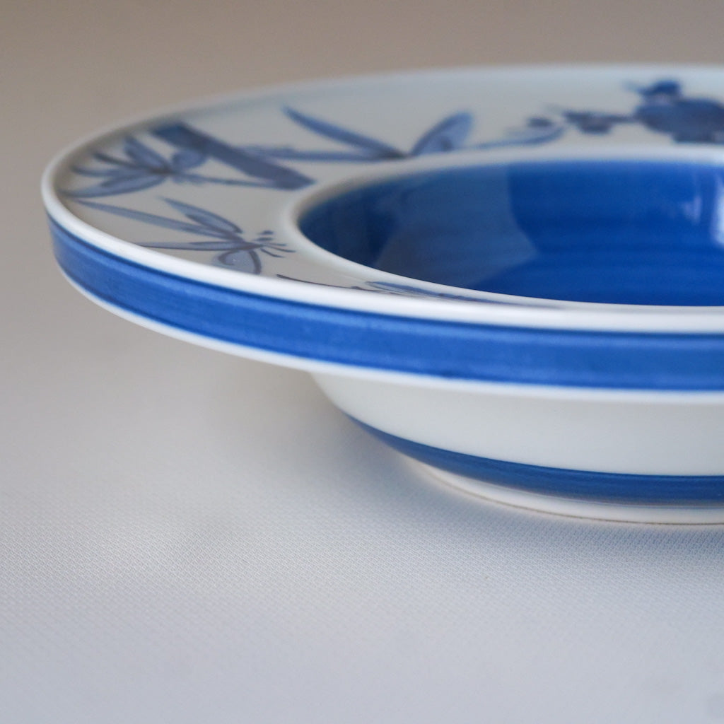 作地未詳｜松・竹・梅｜染付｜ペンダントライト