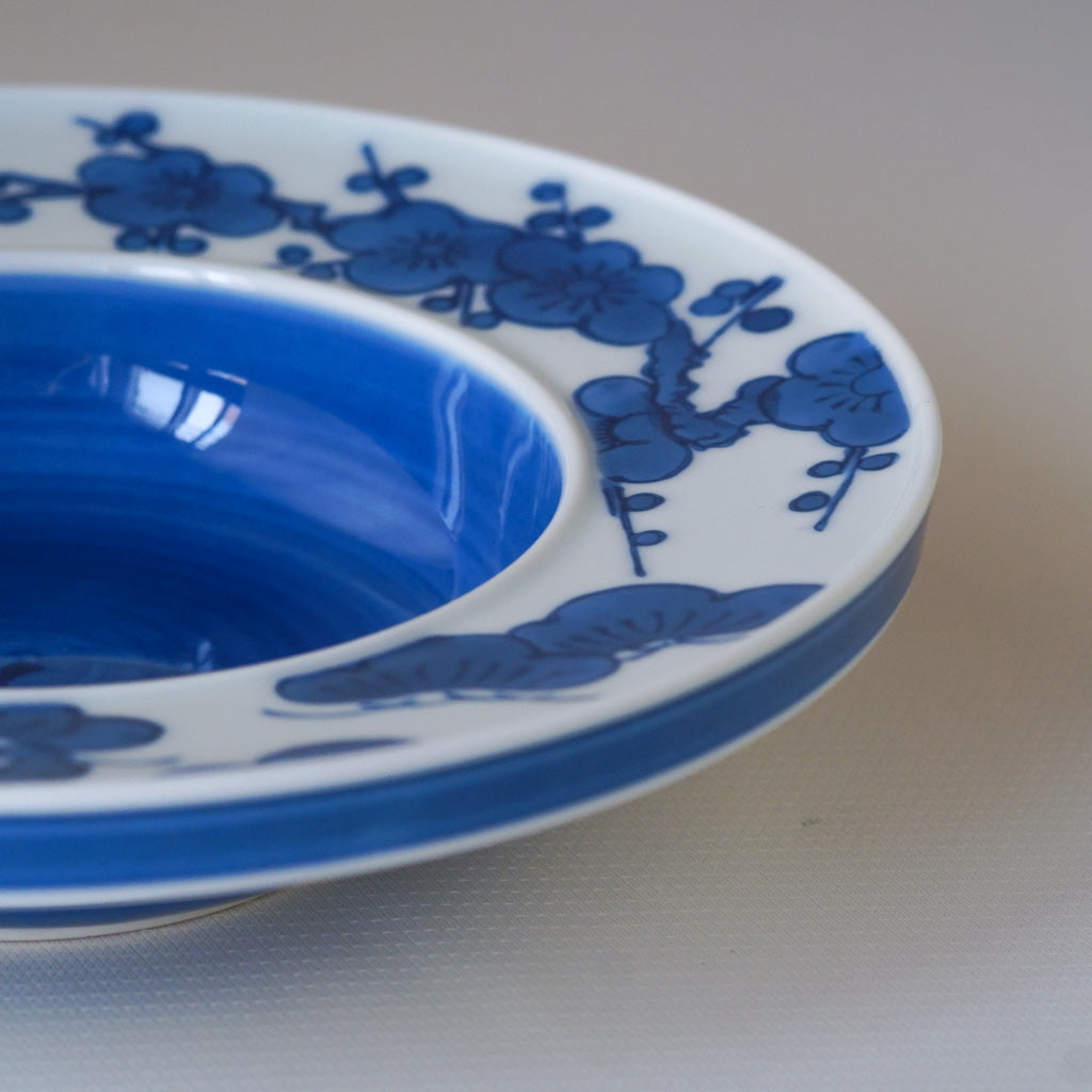 作地未詳｜松・竹・梅｜染付｜ペンダントライト